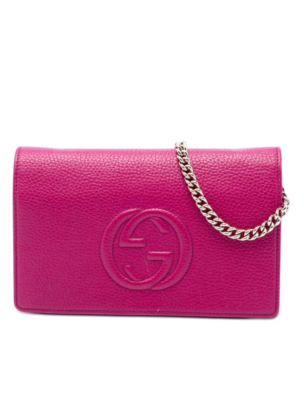 Gucci Pebbled Calfskin Soho Wallet On #358883G70B